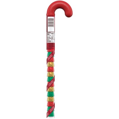 Rolo Chocolate Caramels Christmas Candy Filled Plastic Cane - 2.2oz