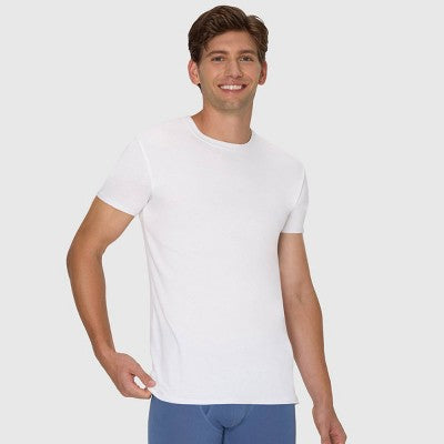 Hanes Men's Cotton Stretch Crewneck Shirt - White S