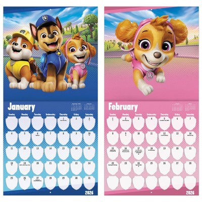 DateWorks 12"x12" 2026 Paw Patrol Wall Calendar