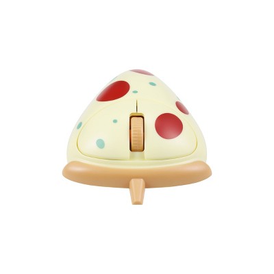 Vivitar 'Pizza' Novelty Computer Mouse - Yellow: Wireless for Home Use
