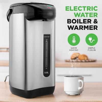 NutriChef 5 Liter Electric Water Boiler & Warmer - Digital Hot Pot Water Kettle with 5 Temperature Settings and Safety Lock (LOCAL PICKUP ONLY)