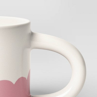 16oz Stoneware Donut Mug White - Room Essentials: Microwave & Dishwasher Safe, Hot/Cold Beverages, 16oz Capacity