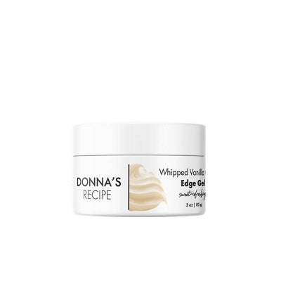 Donna's Recipe Whipped Vanilla Cream Edge Gel - 3oz: Hair Styling For All Hair Types, Daily Use