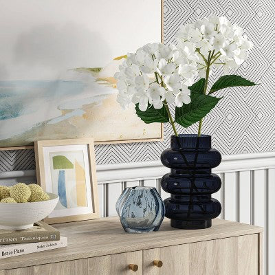 Hydrangea Stem White - Threshold: Faux Floral Polyester, Indoor Spring Decor, 28" Artificial Stems (LOCAL PICKUP ONLY)
