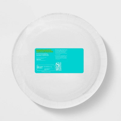 Botanical Leaf Paper Plates 8.5" - 55ct - up&up