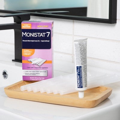 Monistat 7-Dose Yeast Infection Treatment 7 Disposable Applicators & 1 Cream Tube - 1.9oz