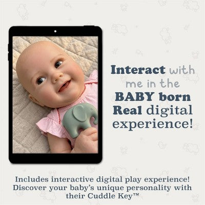 BABY Born Real Hand-Painted Realistic Reborn Baby Doll Girl - Fair Open Eyes