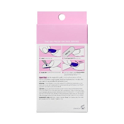 KISS Nails GLAM Embellished Press-On Fake Nails - Medium Almond - Before It Ends - 35ct