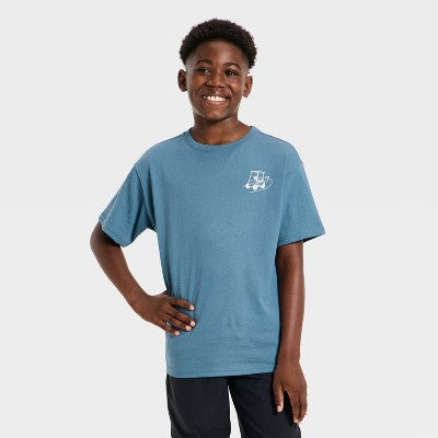 Boys' Cotton Active T-Shirt - All In Motion Blue XL