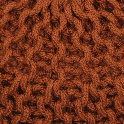 16"x22" Rope Knit Pouf Orange - Threshold