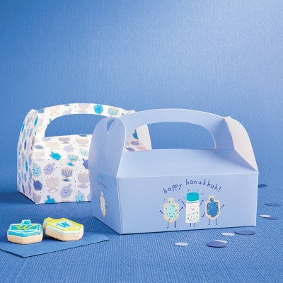 4ct Hanukkah Bakery Boxes Disposable Food Carriers - Spritz