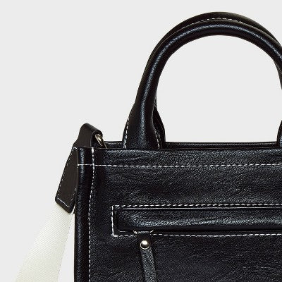 Mini Tote Crossbody Bag - Wild Fable Black