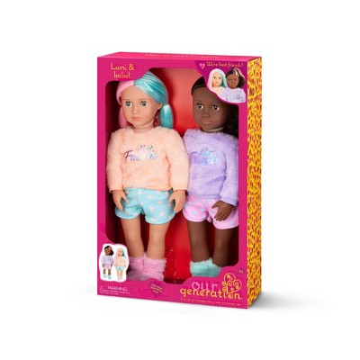 Our Generation Lumi & Isabel 2 Best Friends 18" Slumber Party Dolls