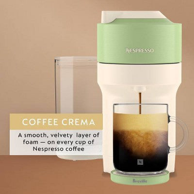 Nespresso Limited-Edition Vertuo Pop+ Coffee and Espresso Maker Flavored Iced Bundle by Breville Pistachio
