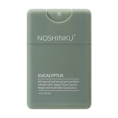 NOSHINKU Refillable Eucalyptus Ultra-Moisturizing Pocket Sanitizer - Travel Size - 20 ml