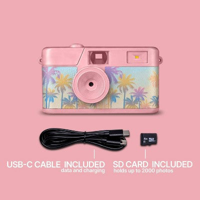Camp Snap 1 Screen-Free Digital Camera - Pink Palms