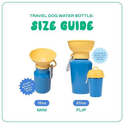 Springland 15 fl oz Mini Travel Dog Water Bottle - Blueberry/Yellow