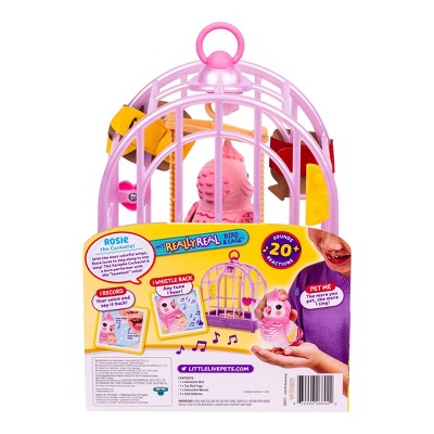 Little Live Pets Rosie Real Bird and Cage: Interactive Singing & Recording Toy