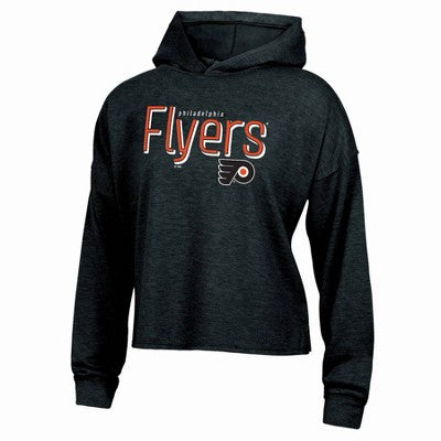 NHL Philadelphia Flyers Women's Dark Fleece Hooded Sweatshirt - L