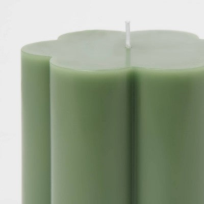 Green Scallop Figural Candle - Room Essentials