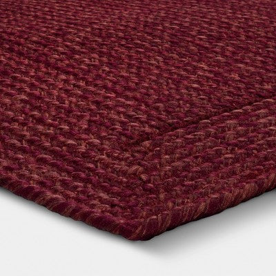 2'x3' Natural Woven Rectangular Braided Outdoor Area Rug Rose - Threshold (LOCAL PICKUP ONLY)