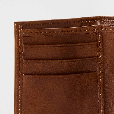 Men's RFID Trifold Wallet - Goodfellow & Co Brown