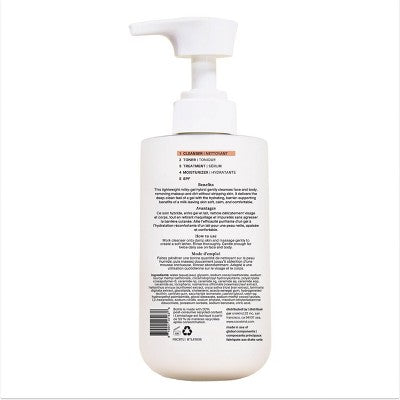 cocokind Ceramide Milk Face & Body Cleanser - 13.5 fl oz: No Fragrance Added, Cream, For Oily, Combination, Sensitive, Dry Skin
