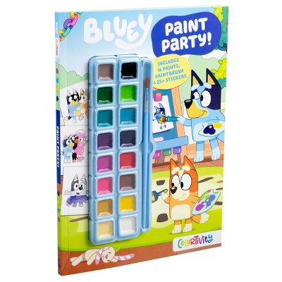 Bluey Colortivity: Paint Party! - (Color & Activity with Paint) by Editors of Studio Fun International (Paperback)