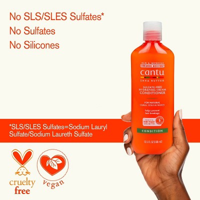 Cantu Shea Butter Hydrating Cream Conditioner - 13.5 fl oz: Sulfate-Free, Vegan, Daily Use, Dry Hair