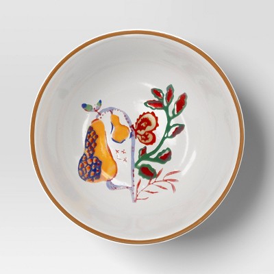 6.5 fl oz 3pk Stoneware Mini Dinner Bowl Set - Threshold
