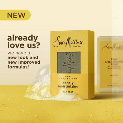 SheaMoisture Bar Soap Deeply Moisturizing - Raw Shea Butter - 8oz: Paraben & Sulfate-Free, Whole Body Cleansing