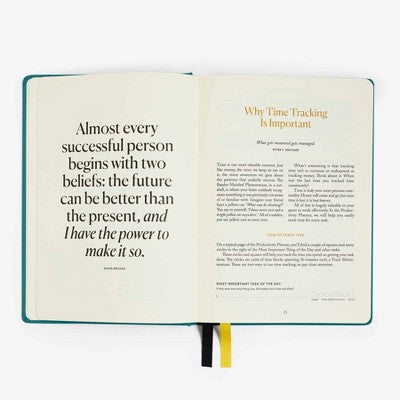 Intelligent Change The Productivity Undated Planner Teal