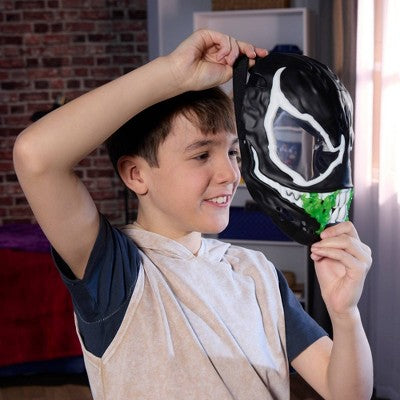 Marvel Spider-Man Venom vs Venum Glow-In-The-Dark Mask, Halloween Costume