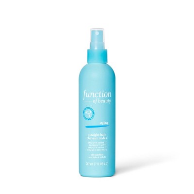 Function of Beauty Smooth With It Blowout Mist Heat Protectant Spray for Straight Hair - 7 fl oz