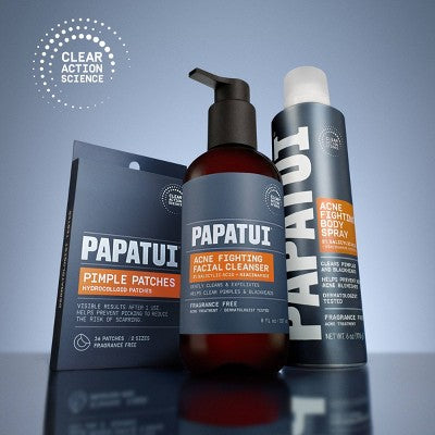 Papatui Men's Pimple Patch with Hydrocolloid Technology Dermatologist Tested - 36ct: Non-Toxic, Unscented, Normal and Acne-Prone Skin