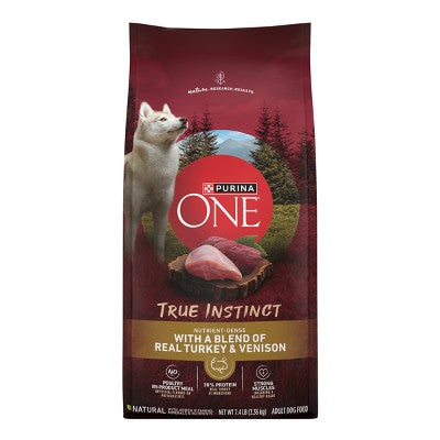 Purina ONE SmartBlend True Instinct Natural Real Turkey & Venison Flavor Dry Dog Food - 7.4lbs