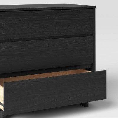 Modern 32" Wide 3 Drawer Dresser Black - Room Essentials (LOCAL PICKUP ONLY)