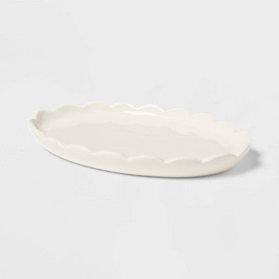 New Traditional Ceramic Bath Tray - Threshold