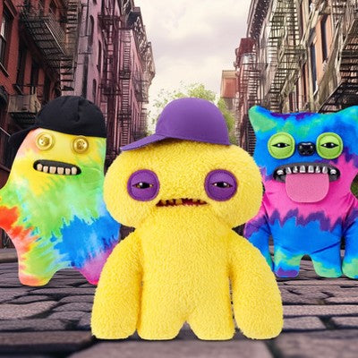 Fuggler 9" Fugg Life Squidge Yellow Stuffed Animal