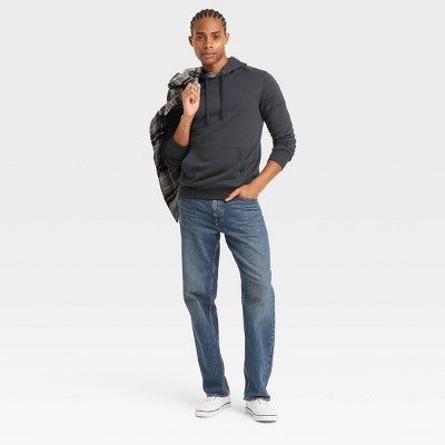 Men's Hooded Sweatshirt - Goodfellow & Co Dark Gray L