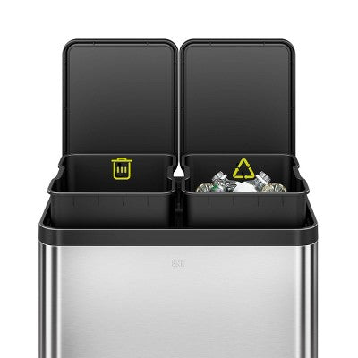 EKO 30L+30L Essential Plus Recycler Step Trash Can (LOCAL PICKUP ONLY)