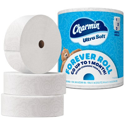 Charmin Ultra Soft Bath Tissue Septic-Safe Toilet Paper Forever Roll Refill - 1700 Sheet