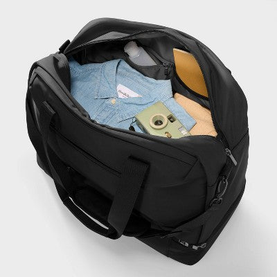 Weekender Bag with Drop-Bottom - Open Story Black (LOCAL PICKUP ONLY)