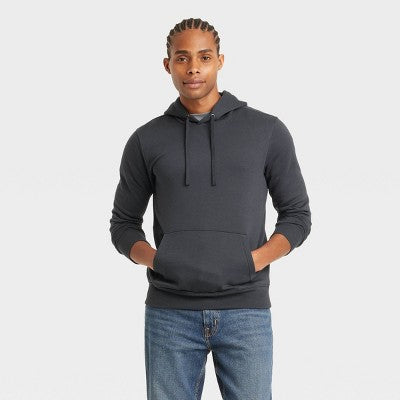 Men's Hooded Sweatshirt - Goodfellow & Co Dark Gray L