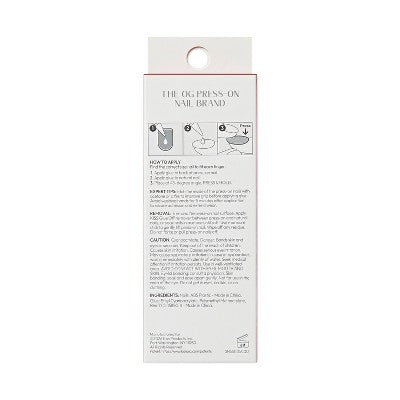 KISS Nails Salon Press-On Fake Nails - Short Almond - In The Air - 25ct