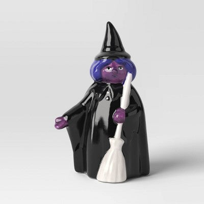 Small Ceramic Witch Figural with Broom - Hyde and EEK! Boutique