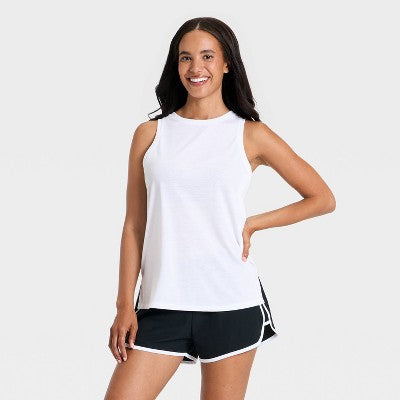 Women's Beyond Ease Twist Racerback Tank Top - White S