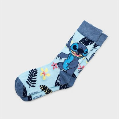 Men's Lilo & Stitch Socks - Assorted Blues 6-12