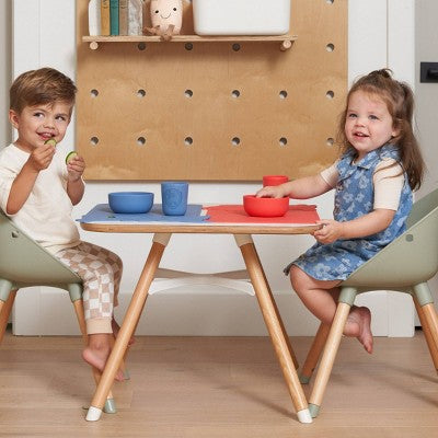 Lalo PAW Patrol 3pc Toddler Mealtime Set Silicone Plate, Bowl, and Cup - Skye