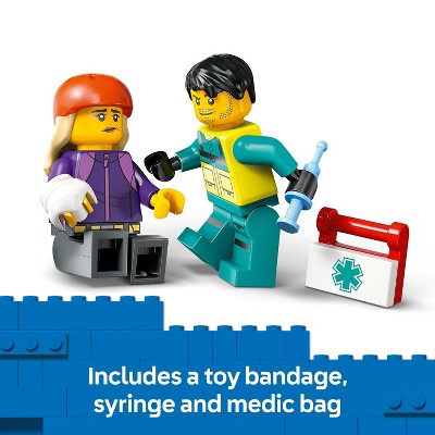 LEGO City Emergency Ambulance Building Toy with 2 Minifigures 60451